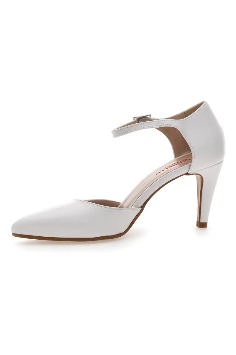 Decolleté Bianche Con Cinturino Pittarello Romantic 4615 [BIANCO] miniatura 4