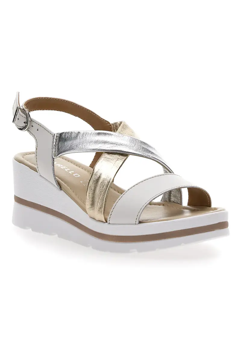 Sandali Bianchi Vera Pelle Pittarello 191004 [BIANCO miniatura 2