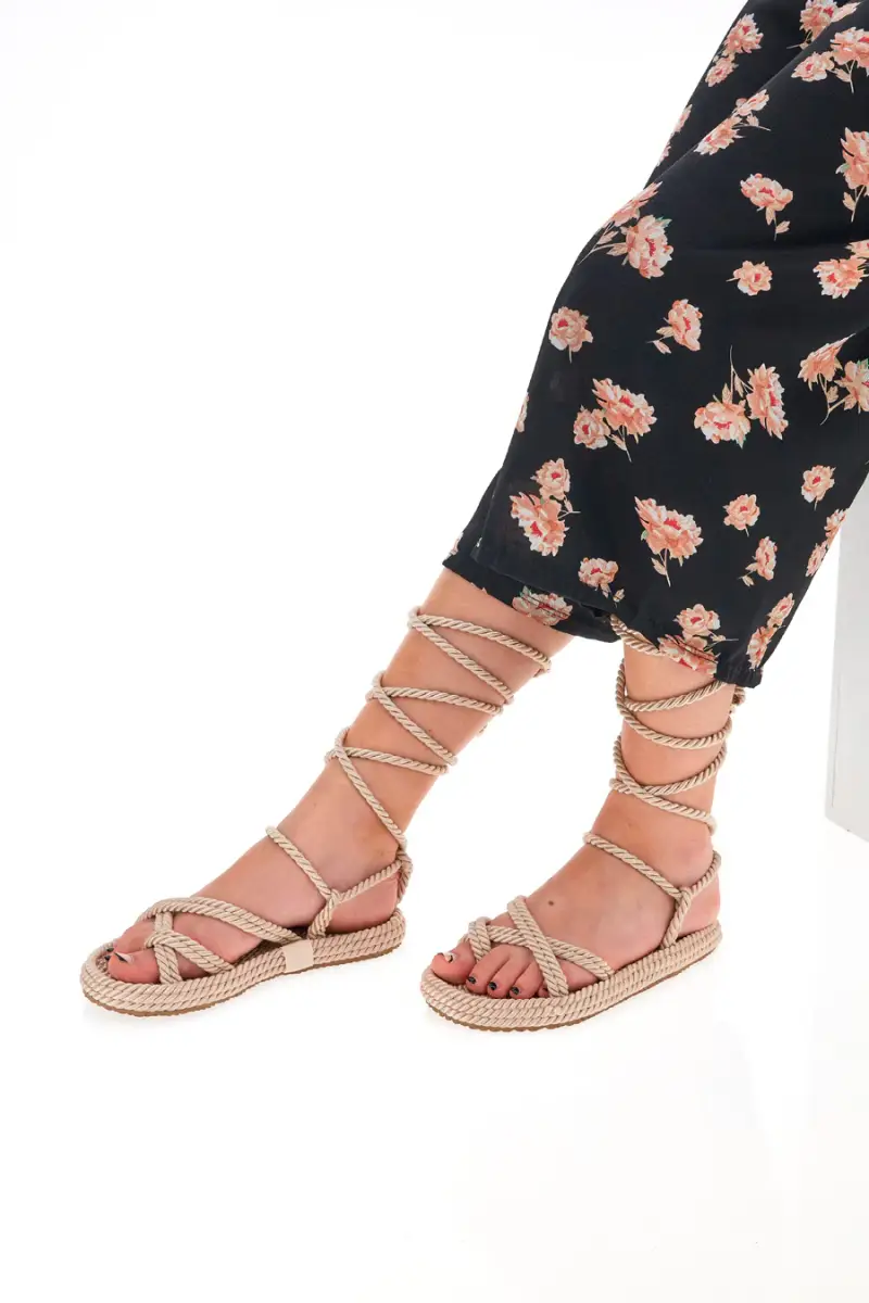 Sandali in Corda Pittarello 6479 Panna [BEIGE]