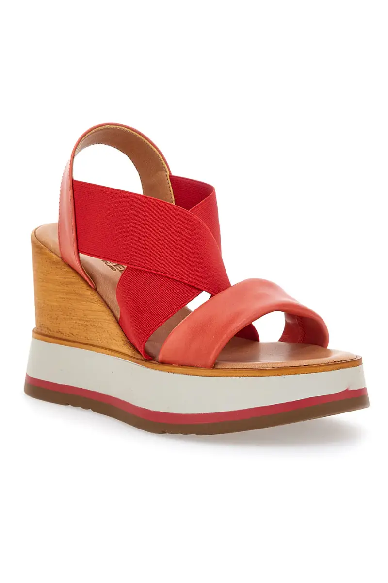 Sandali Rosse Con Zeppa Pittarello 24953 [ROSSO] miniatura 2