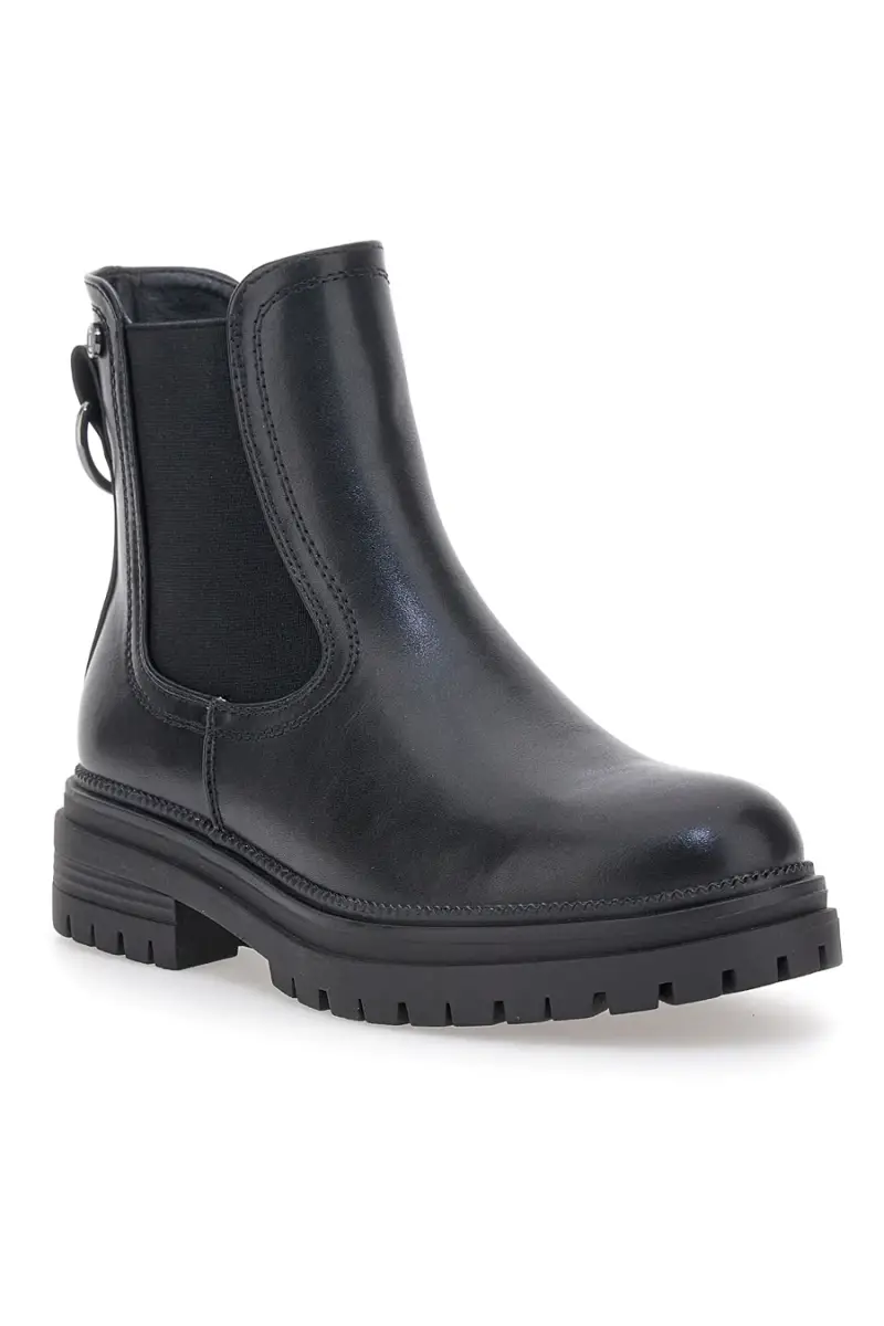 Stivaletti neri con anello decorativo e suola carrarmato Pittarello capsule BT23059066A [NERO] miniatura 2