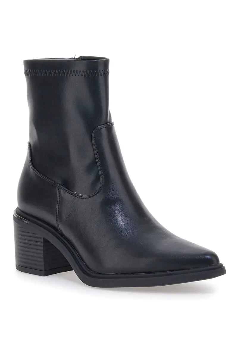 Stivaletti neri con punta affusolata e tacco medio Pittarello BT251146008 [NERO] miniatura 2