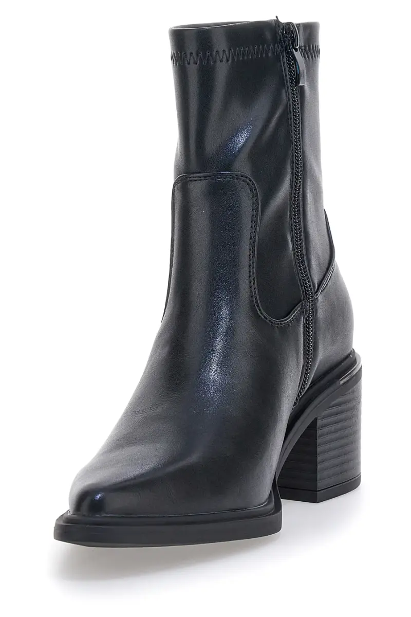 Stivaletti neri con punta affusolata e tacco medio Pittarello BT251146008 [NERO] miniatura 4