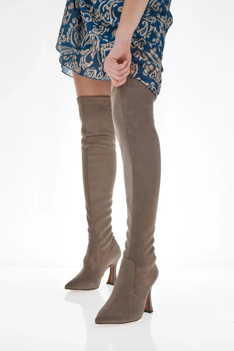 Stivali Overknee Pittarello 706 Fango Scamosciato [FANGO] miniatura 3