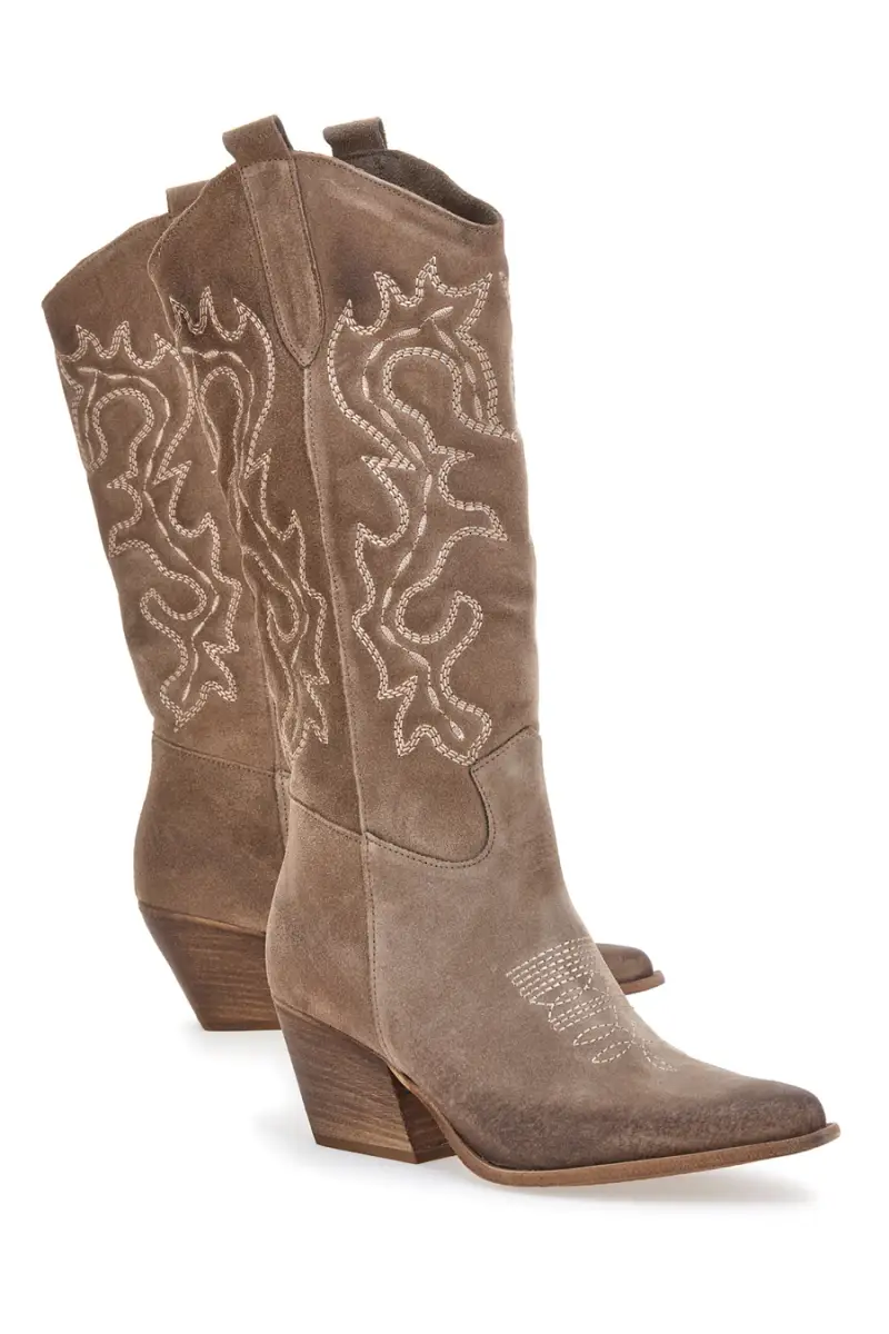 Stivali Texani Pittarello 10 Taupe Vera Pelle [TAUPE] miniatura 5