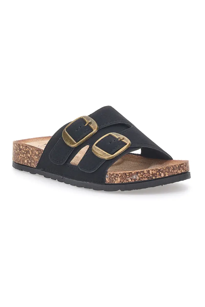 Ciabatte da donna nere con doppia fibbia Pittarello FC2084J1 [NERO] miniatura 3