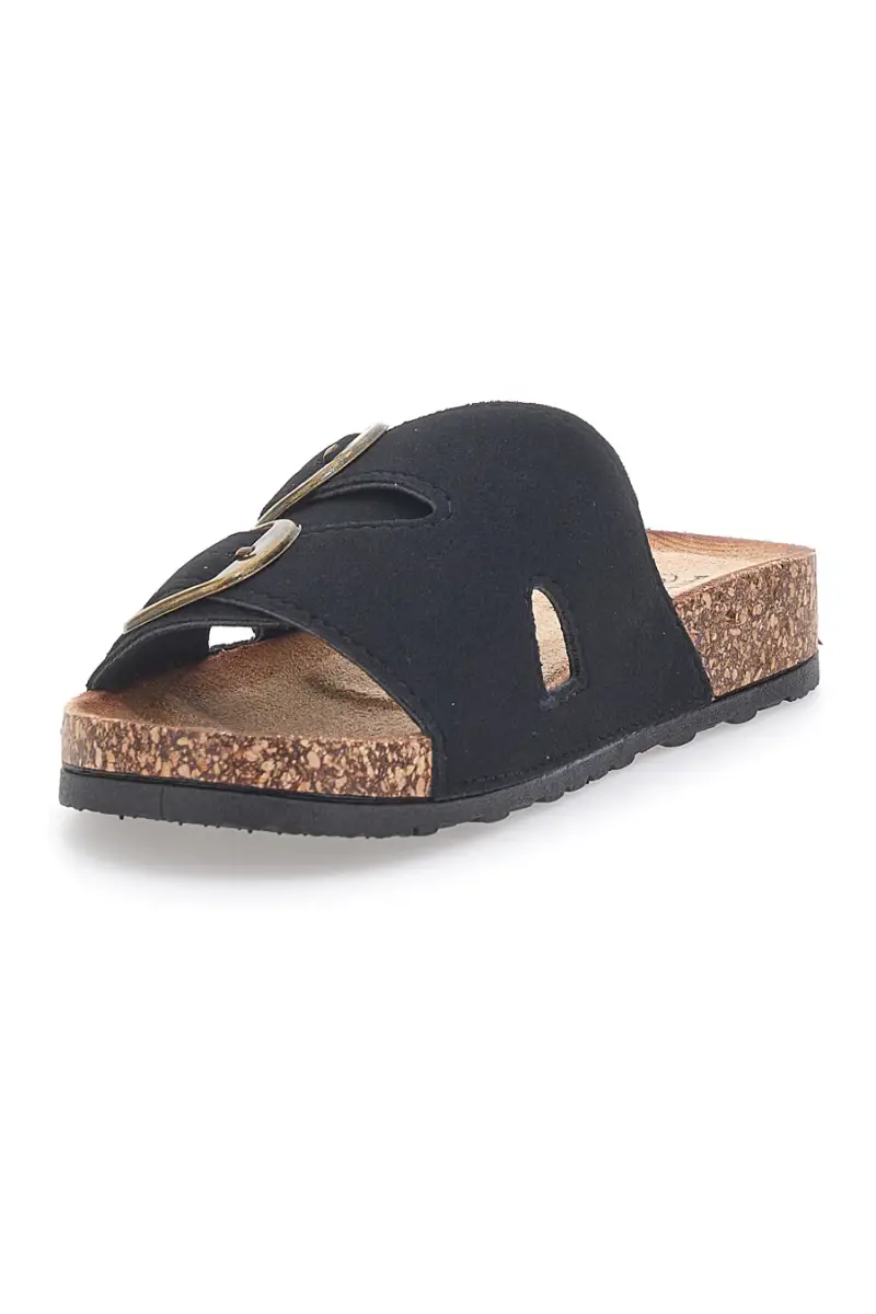 Ciabatte da donna nere con doppia fibbia Pittarello FC2084J1 [NERO] miniatura 4