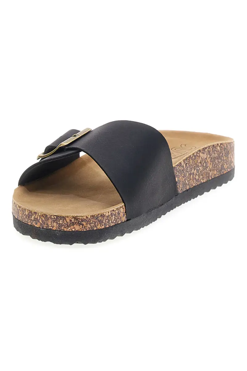 Ciabatte nere con fibbia Pittarello Sun AP26S1098 [NERO] miniatura 3