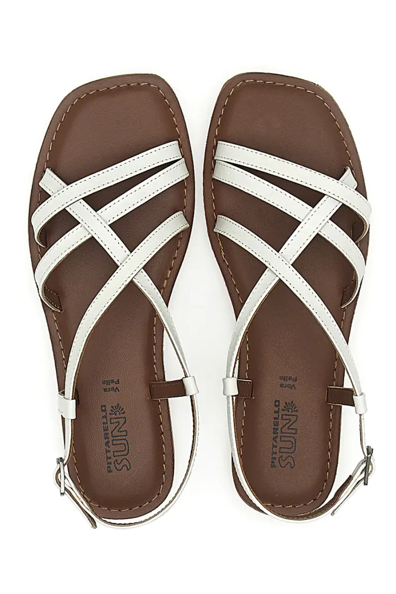 Sandali Bianchi con Tomaia Incrociata PITTARELLO SUN A99361102 [BIANCO] miniatura 3