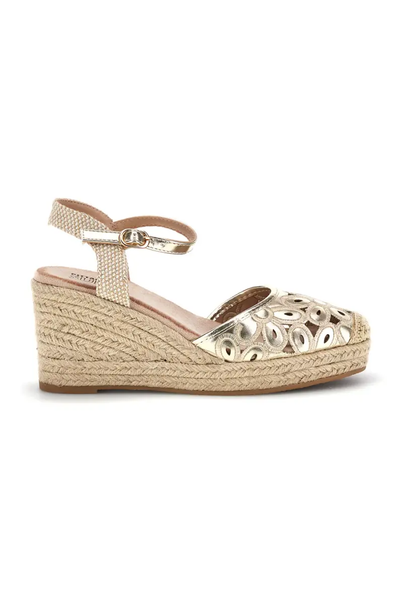 Sandali espadrillas Dorati con zeppa in corda Pittarello Sun Bl5 [ORO]