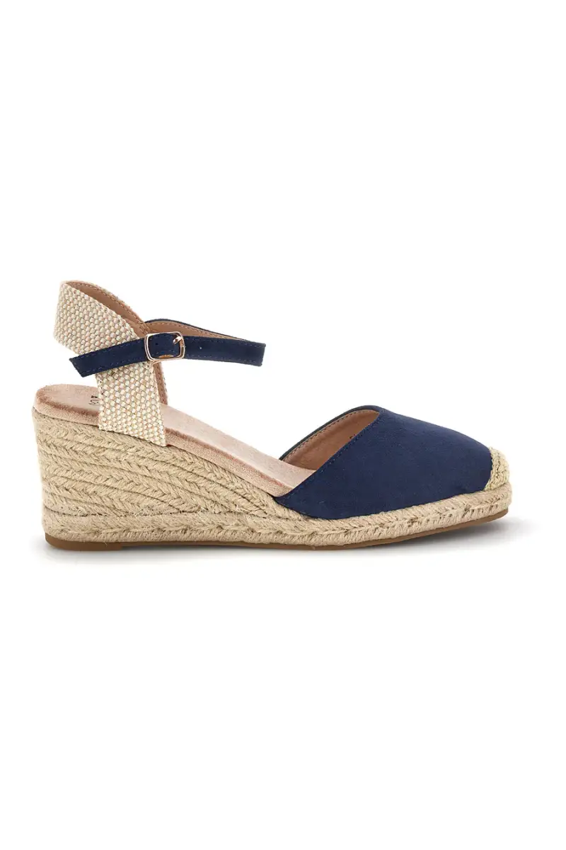 Sandali espadrillas Navy con zeppa in corda Pittarello Sun Bl2 [NAVY]