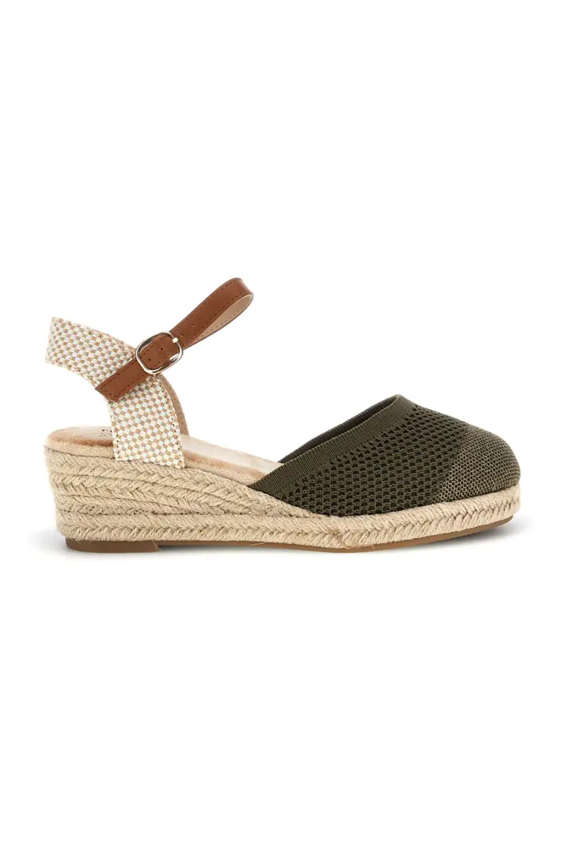 Sandali espadrillas Verdi con zeppa in corda Pittarello Sun Bl4 [VERDE MILITARE]
