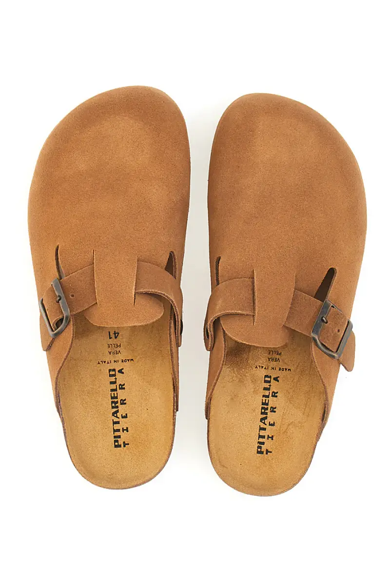 Ciabatte cuoio con fibbia in vera pelle Pittarello Tierra 335A013PR [CUOIO] miniatura 2