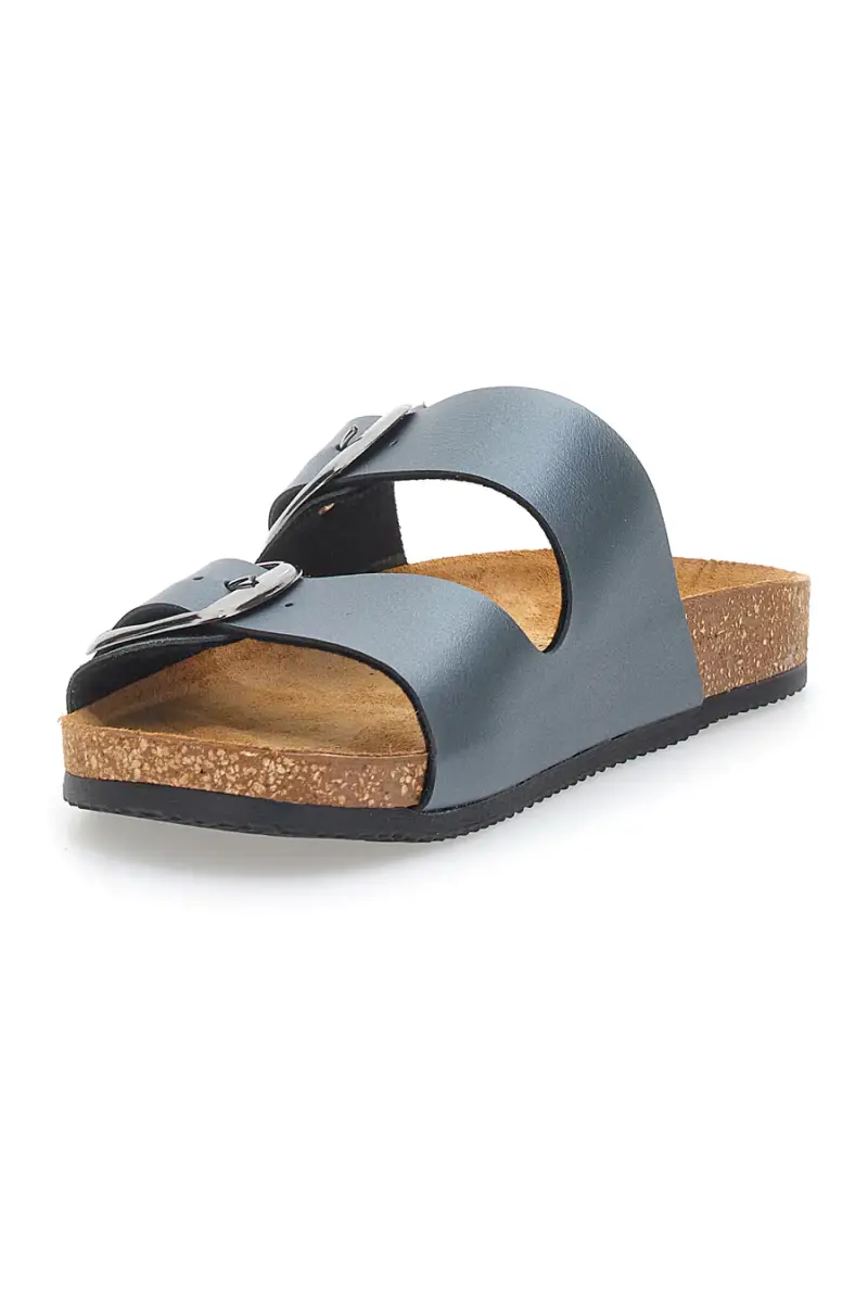 Ciabatte Grigie con Doppia Fibbia Made in Italy PITTARELLO TIERRA 335A20630SR [PIOMBO] miniatura 3