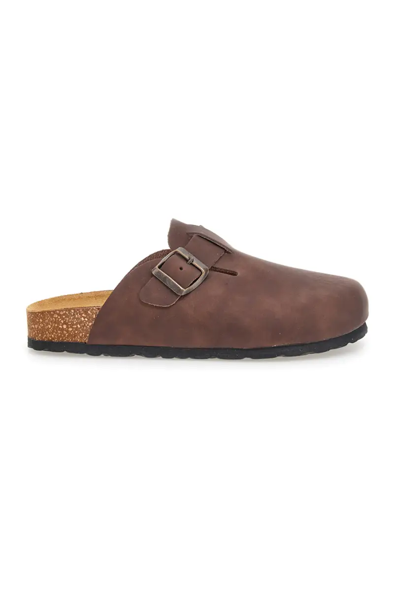 Ciabatte marrone con fibbia in vera pelle Pittarello Tierra 335A013PR [TESTA DI MORO]