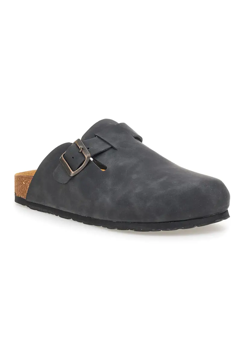 Ciabatte nere con fibbia in vera pelle Pittarello Tierra 335A013PR [NERO] miniatura 3