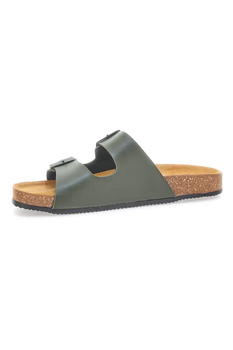 Ciabatte verde militare con doppia fibbia e cinturini Pittarello Tierra 335A038SR [VERDE MILITARE] miniatura 4