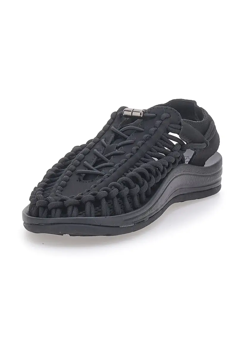 Sandali neri intrecciati effetto corda gorpcore PITTARELLO TIERRA TOYA [NERO] miniatura 4