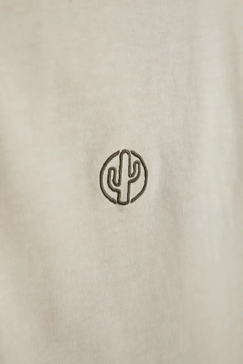 T-shirt beige girocollo tinta unita Pittarello tierra PT-T-9066 [BEIGE] miniatura 3