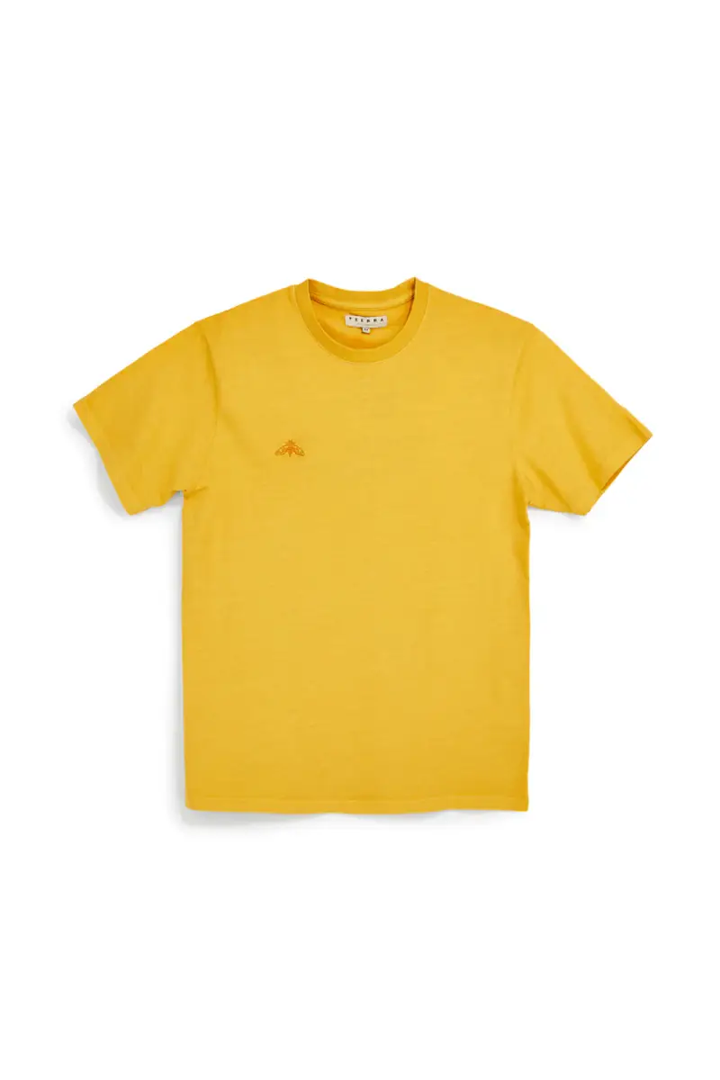 T-shirt in cotone gialla con logo Pittarello Tierra pt-t-9067 [MANGO]