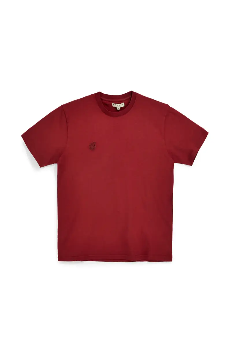 T-shirt in cotone rossa con logo Pittarello Tierra pt-t-9069 [ROSSO SCURO]
