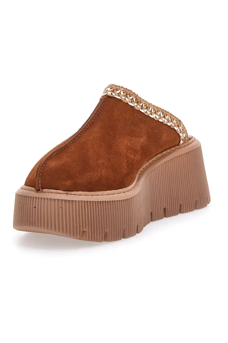 Zoccoli Sabot Invernali Marrone con Platform PITTARELLO 5796 [MARRONE] miniatura 3