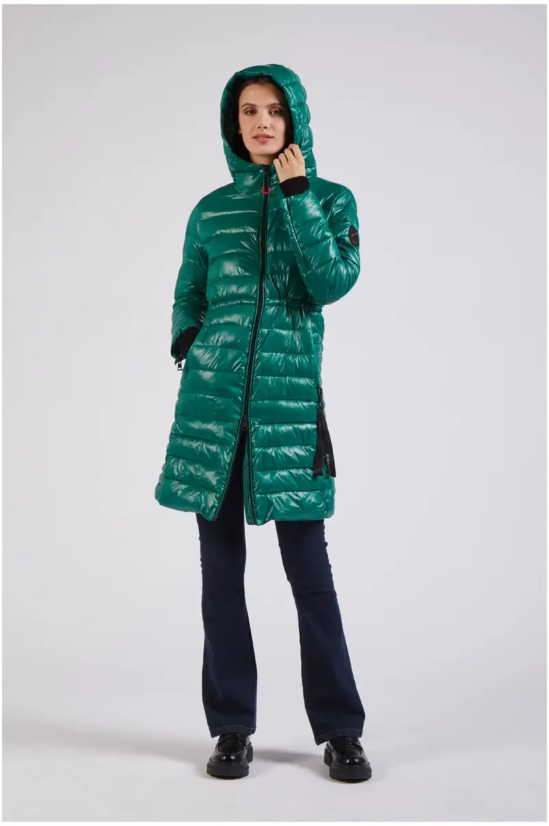 piumino con vita elasticata bottiglia 46