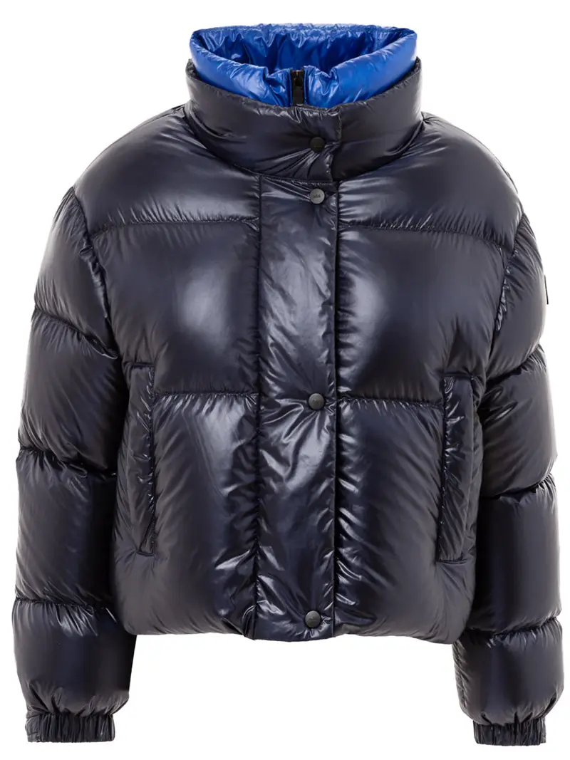 Piumino Corto con colletto a contrasto ADD