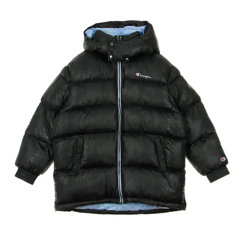 Piumino Donna Long Jacket Black/azure