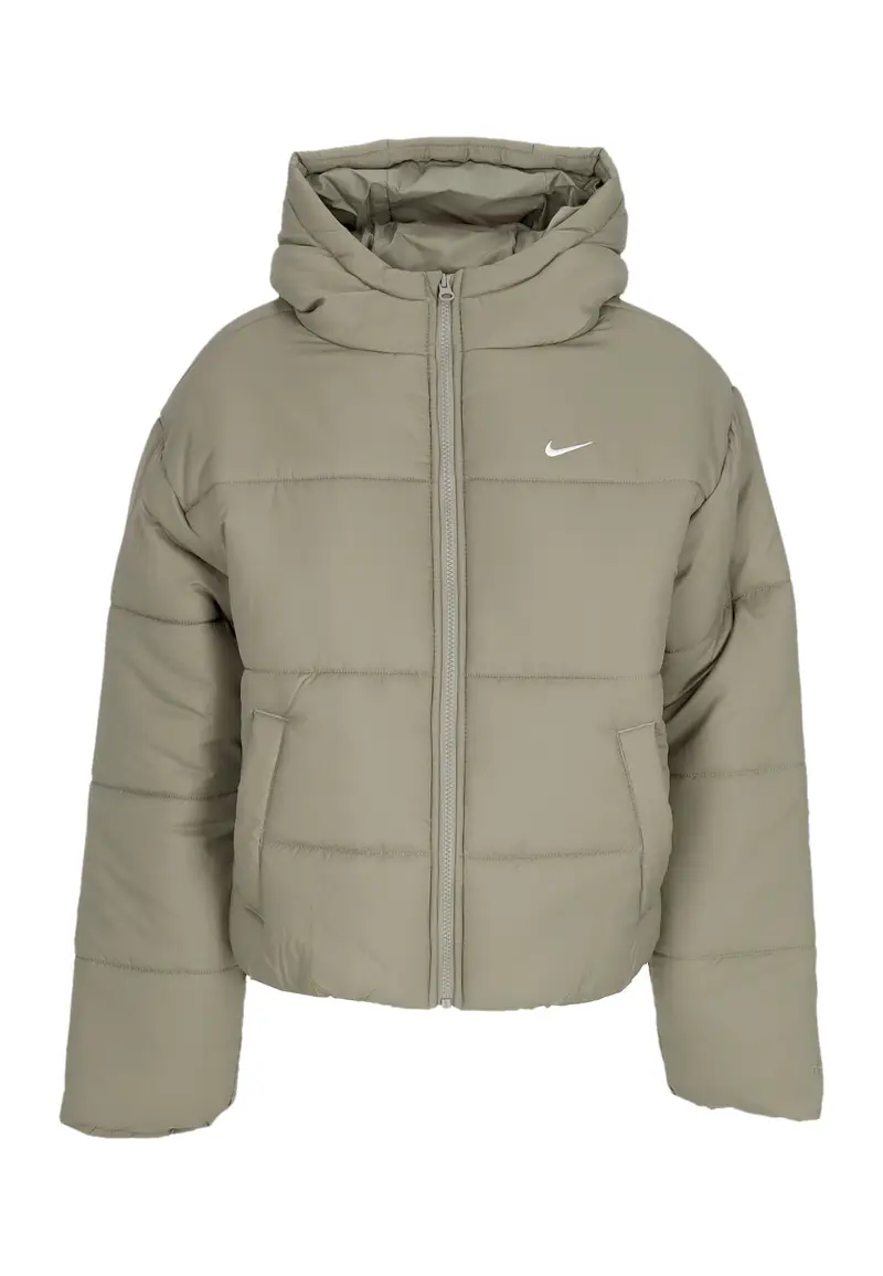 Piumino Donna W Sportswear Therma-fit Classic Puffer Light Army/white