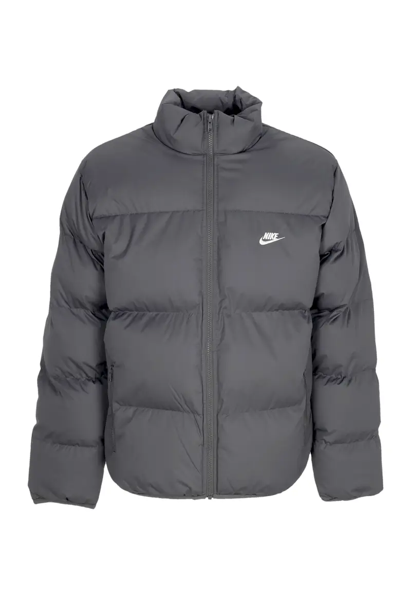 Piumino Uomo Club Puffer Jacket Iron Grey/white