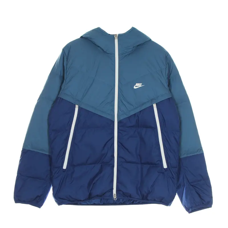 Piumino Uomo Storm Fit Windrunner Hooded Jacket Rift Blue/court Blue/sail/sail