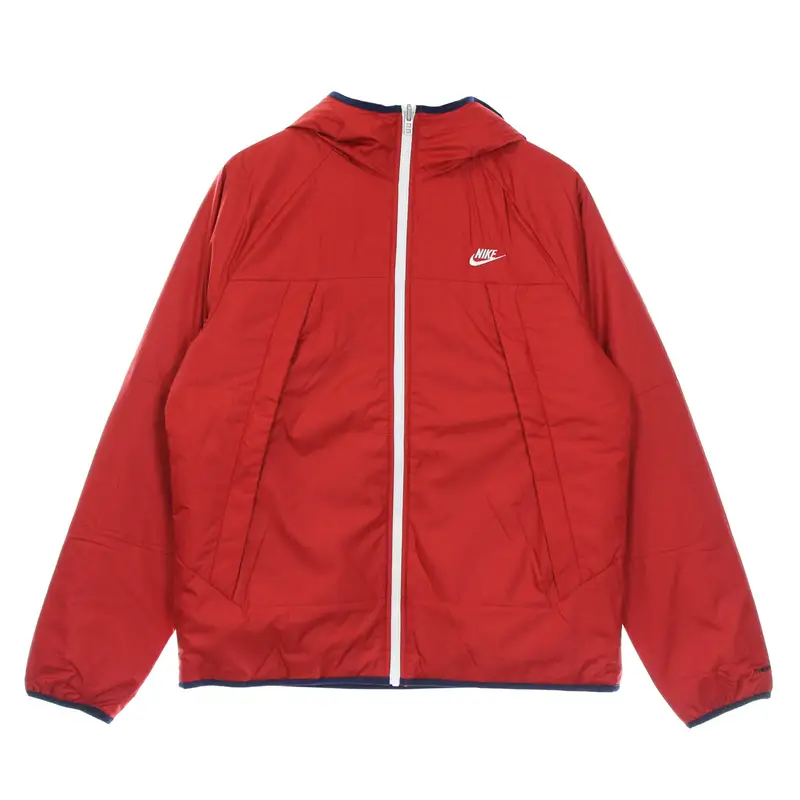Piumino Uomo Therma Fit Legacy Reversible Hooded Jacket Gym Red/midnight Navy/sail