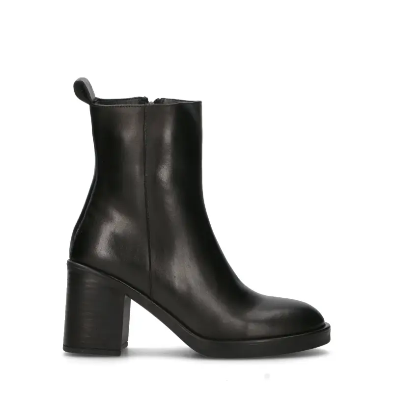 Tronchetto donna nero in pelle Vario