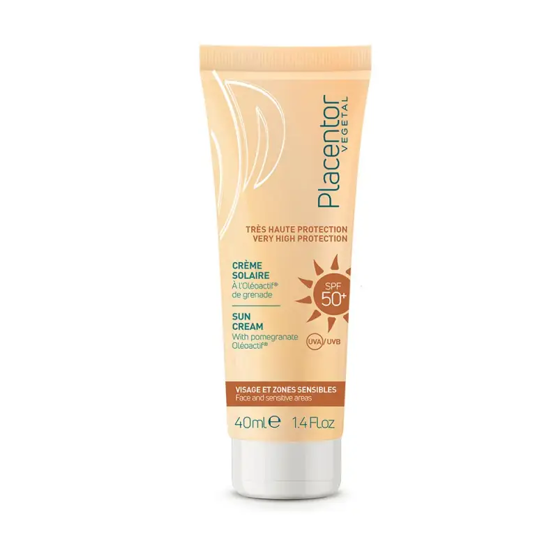 Placentor Vegetal Crema solare SPF50+ viso e zone sensibili 40ml
