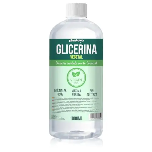PLANTAWA Glicerina Vegetale Liquida 1L | Pura 99,5% | Idratante Naturale per Pelle e Capelli | Per Saponi, Creme,