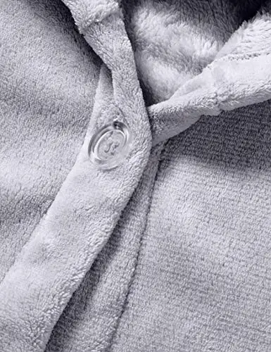 Playshoes Accappatoio in pile per bambini, Vestaglia Unisex - Bambini e ragazzi, Grigio, 86/92 miniatura 2