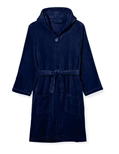 Playshoes Accappatoio in pile per bambini, Vestaglia Unisex - Bambini e ragazzi, marino, 98/104