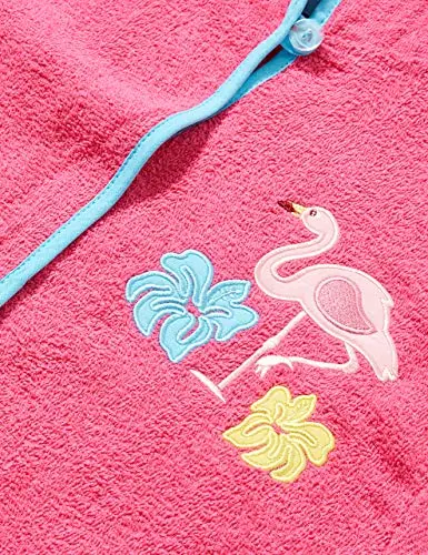 Playshoes Accappatoio In Spugna Per Bambini, Unisex - Bambini e ragazzi, Fenicottero, 122 miniatura 2