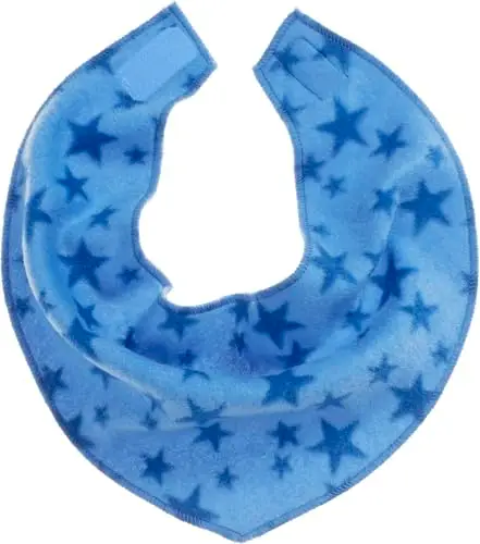 Playshoes Bandana In Pile, Sciarpa invernale Unisex - Bambini e ragazzi, Stelle Blu, Taglia unica