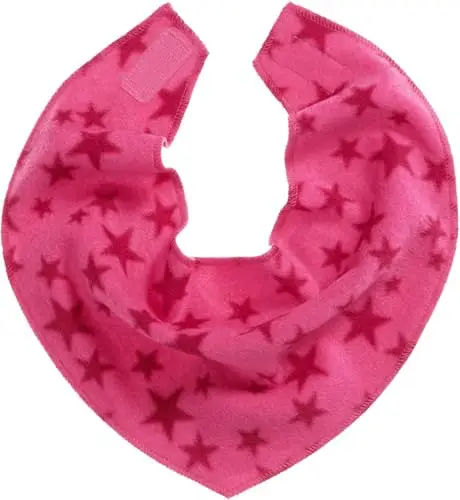 Playshoes Bandana In Pile, Sciarpa invernale Unisex - Bambini e ragazzi, Stelle Rosa, Taglia unica
