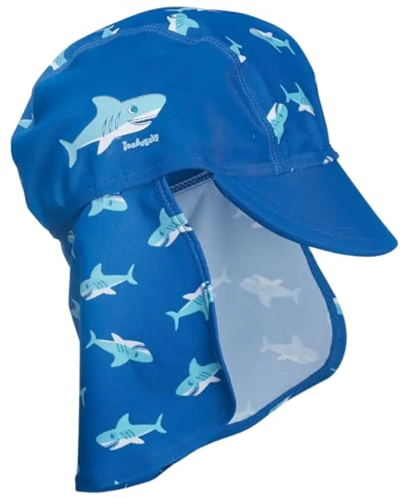Playshoes Cappello Di Protezione Uv, Copricapo con cuffia da piscina Unisex - Bambini e ragazzi, Hai, 51 miniatura 2