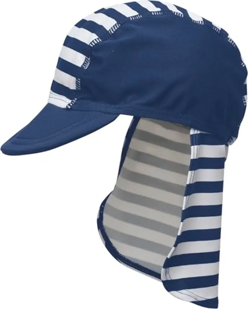 Playshoes Cappello Di Protezione Uv, Copricapo con cuffia da piscina Unisex - Bambini e ragazzi, Marittimo, 49