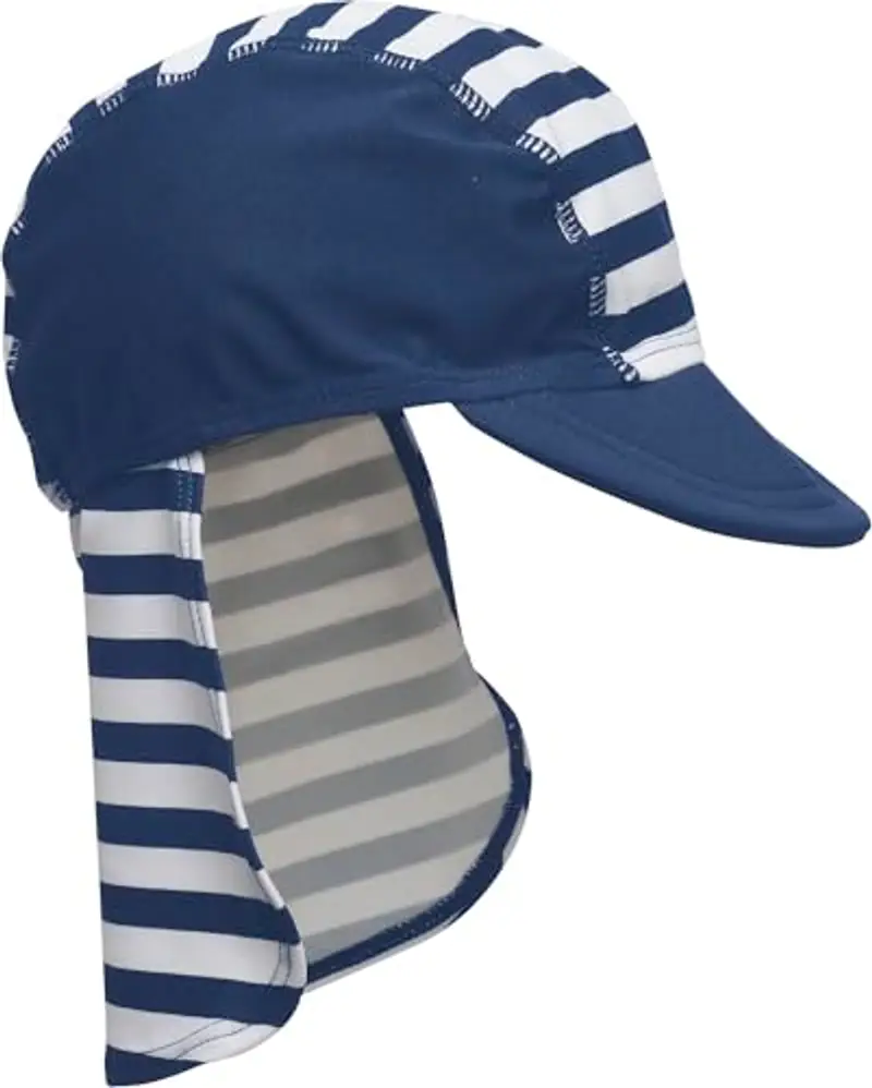 Playshoes Cappello Di Protezione Uv, Copricapo con cuffia da piscina Unisex - Bambini e ragazzi, Marittimo, 53 miniatura 2