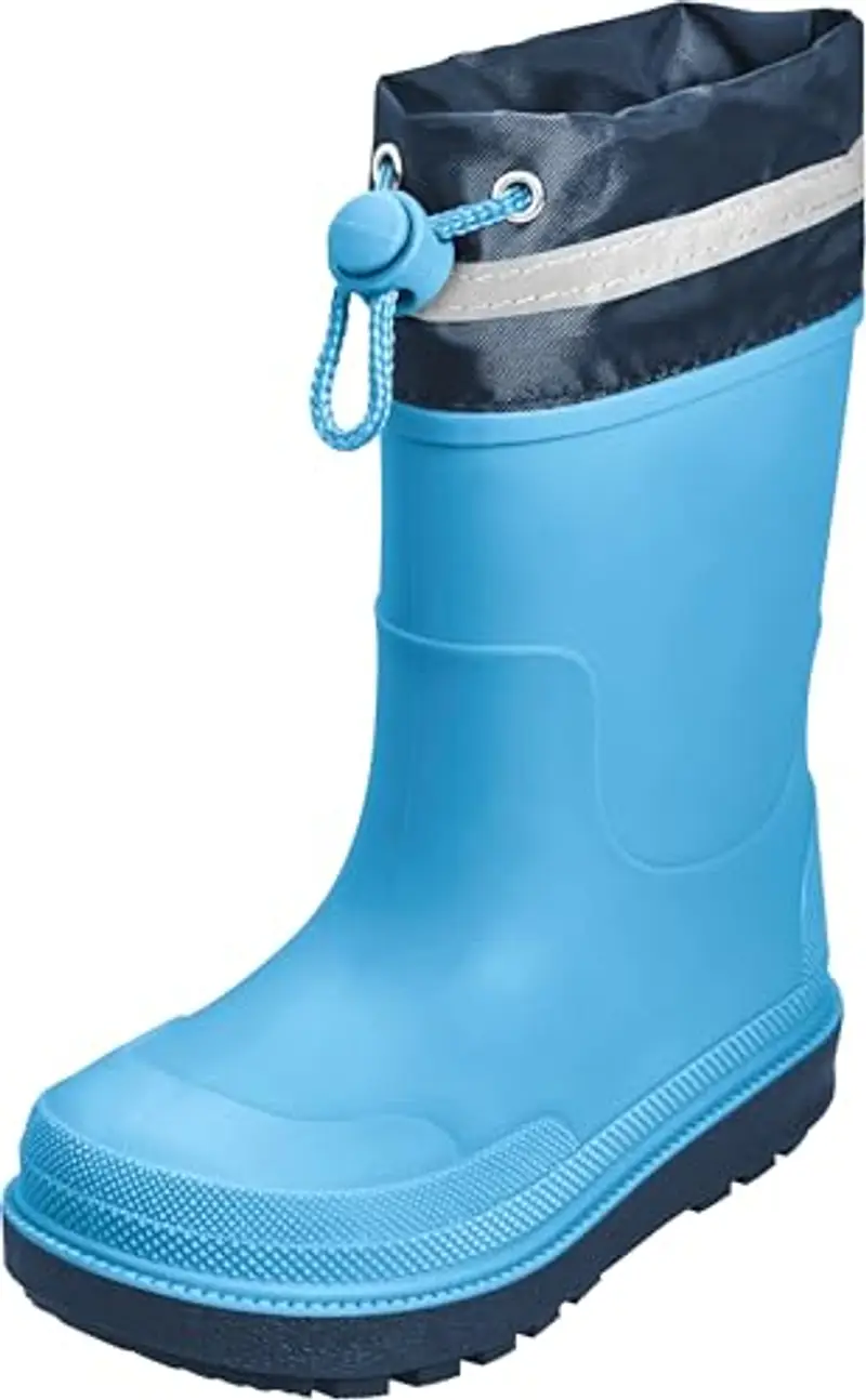 Playshoes Gummistiefel, Stivali in Gomma, Blau Stulpe, 30 EU