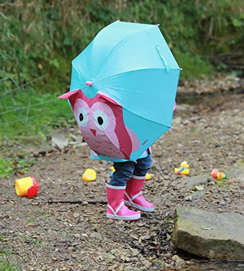 Playshoes Ombrello Per Bambini, Unisex - Bambini e ragazzi, Gufi 3D, original miniatura 2