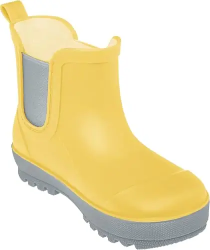 Playshoes Regenstiefel, Stivali in Gomma, Giallo/Grigio, 26 EU miniatura 2