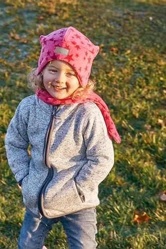 Playshoes Sciarpa In Pile, Sciarpa invernale Unisex - Bambini e ragazzi, Stelle Rosa, Taglia unica miniatura 3