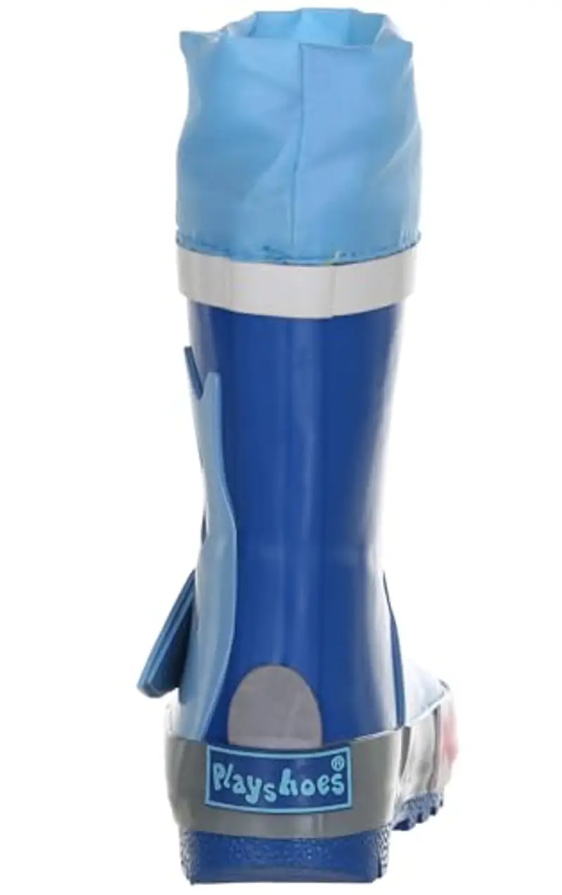 Playshoes Stivali di Gomma Con Coulisse Unisex - Bambini e ragazzi, Squalo, 25 EU miniatura 3