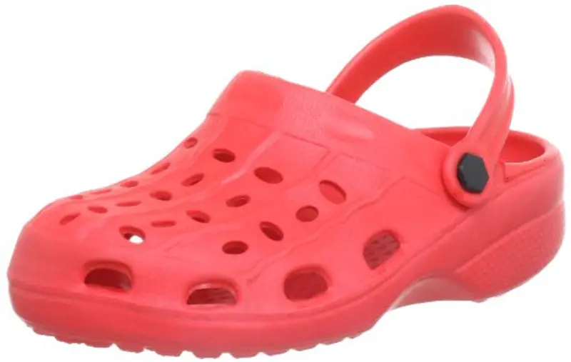 Playshoes Zoccolo In Eva, Sandali Da Bagno Unisex - Bambini e ragazzi, Rosso, 24/25 EU